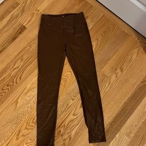 Santiny Shiny brown Leggings
